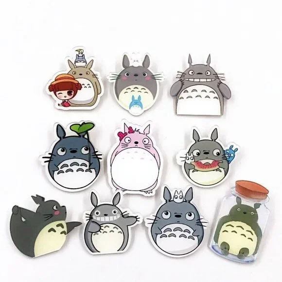 15 PINS! My Neighbor Totoro Badge Japanese Anime Studio Ghibli Acrylic Brooches - Picture 8 of 8